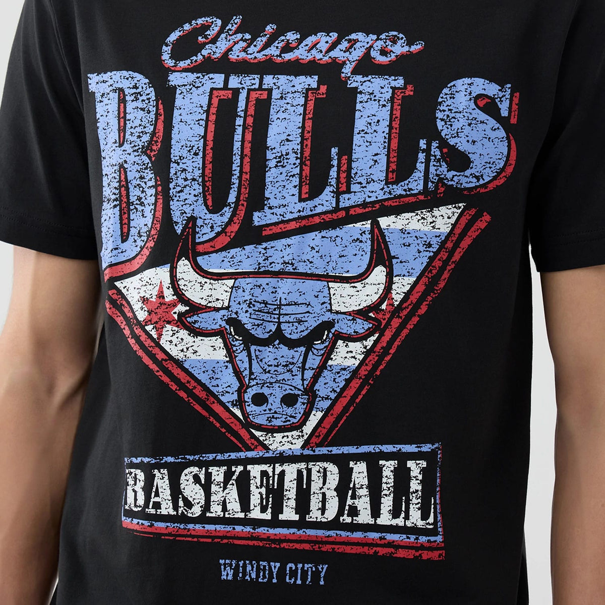 Chicago Bulls NBA City Edition Black T-Shirt-kentox