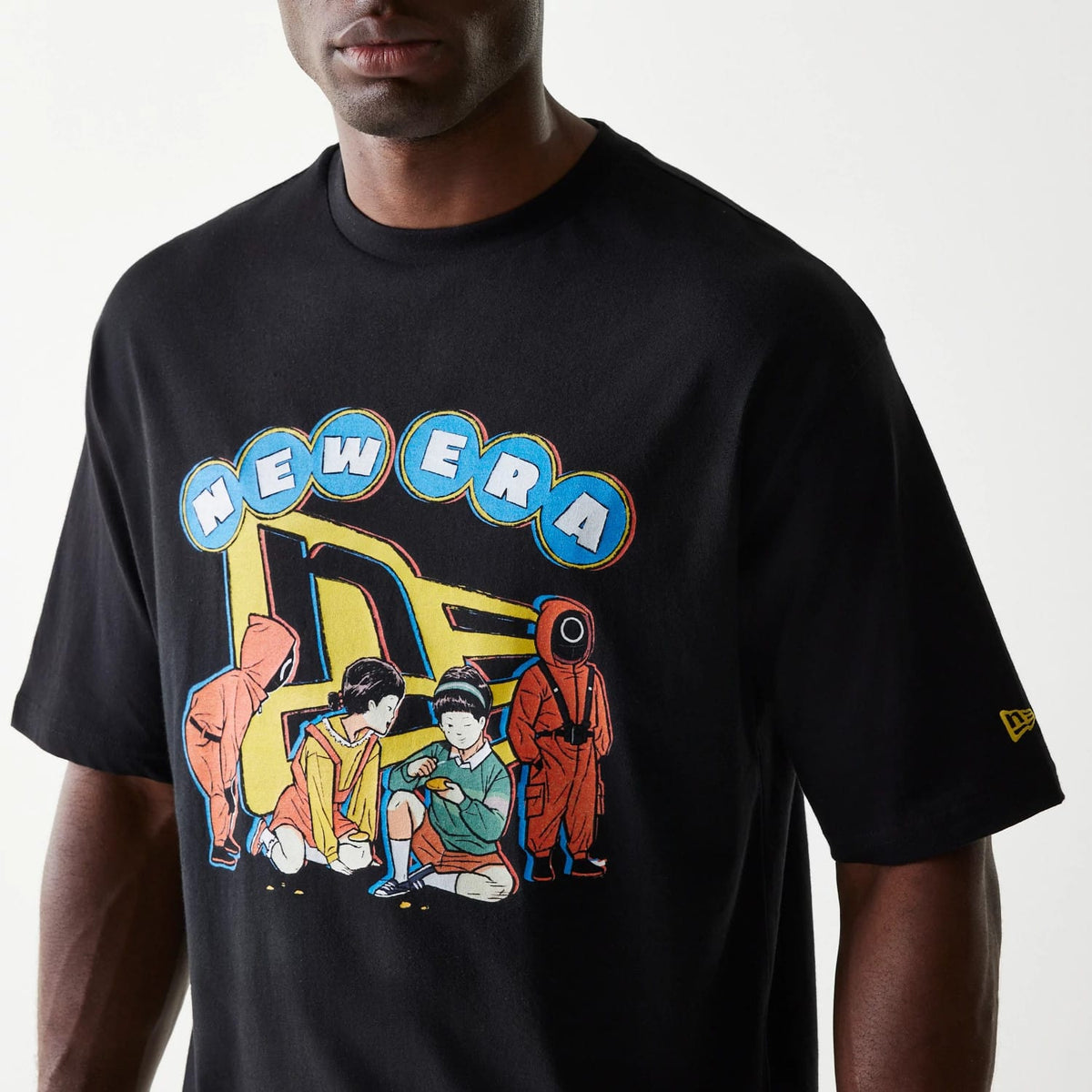 Netflix Squid Game Black Oversized T-Shirt-kentox