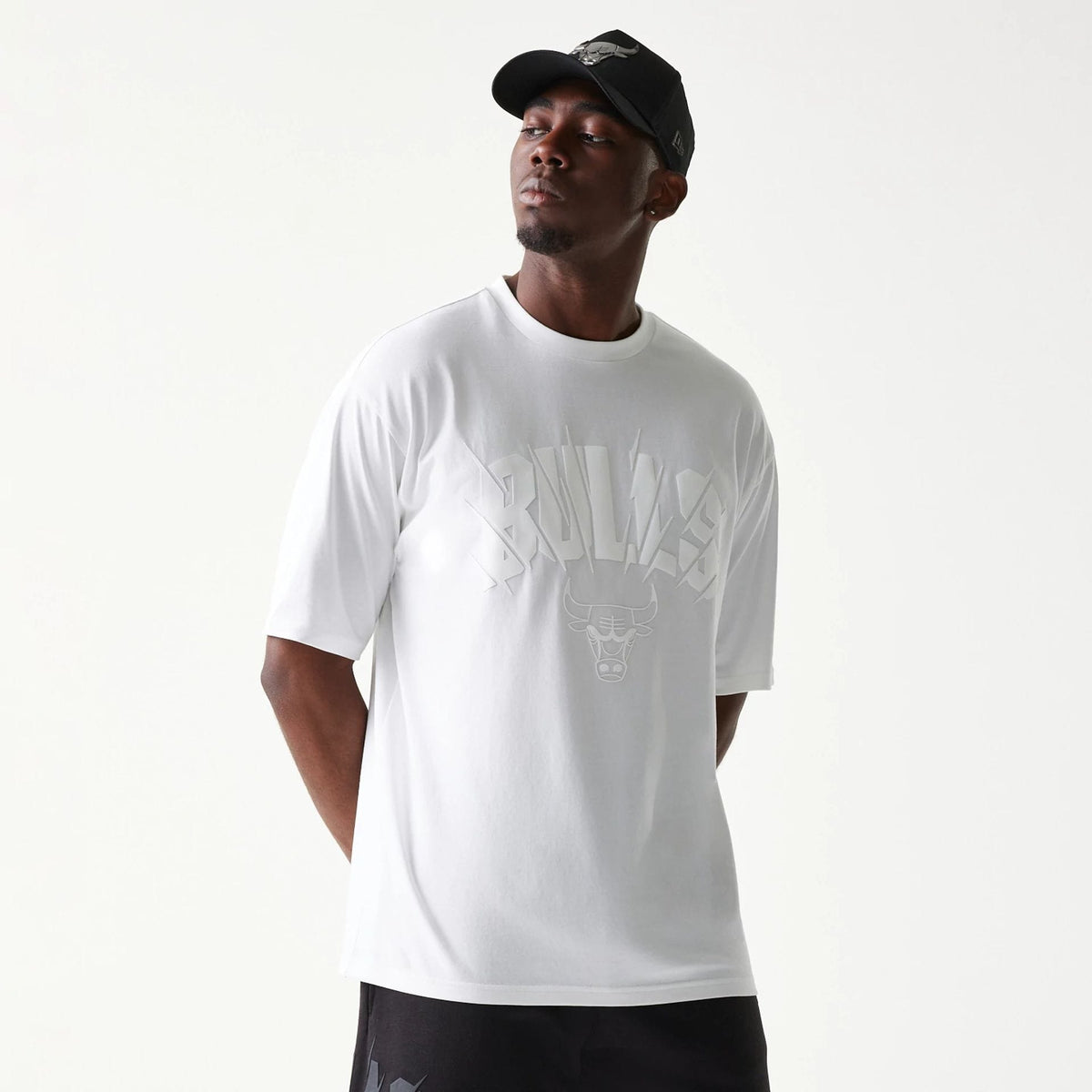 Chicago Bulls NBA White Oversized T-Shirt-kentox