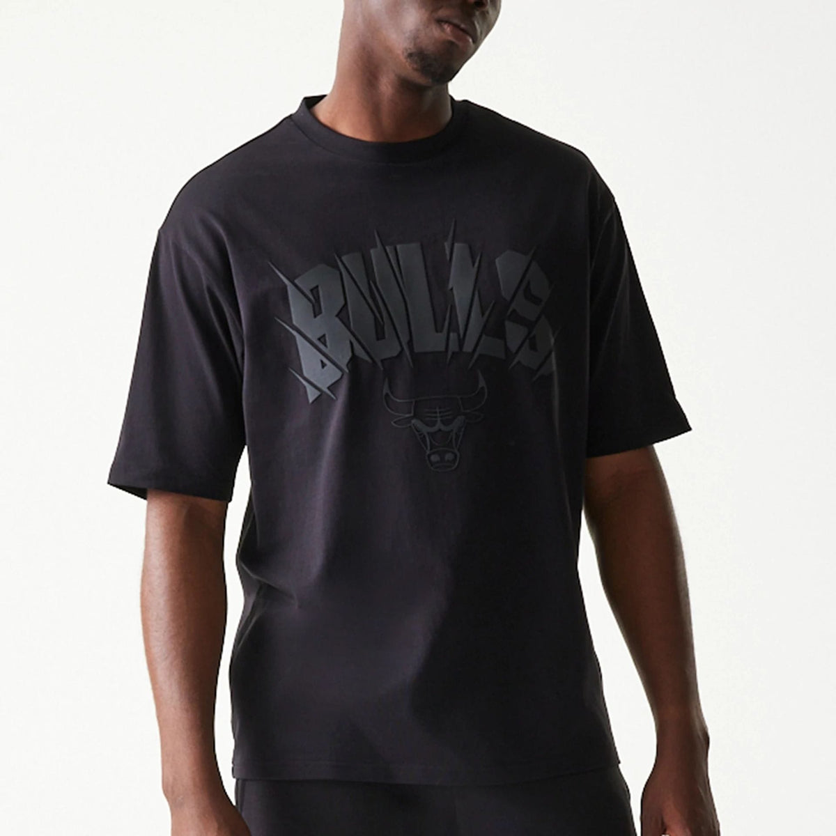 Chicago Bulls NBA Black Oversized T-Shirt-kentox