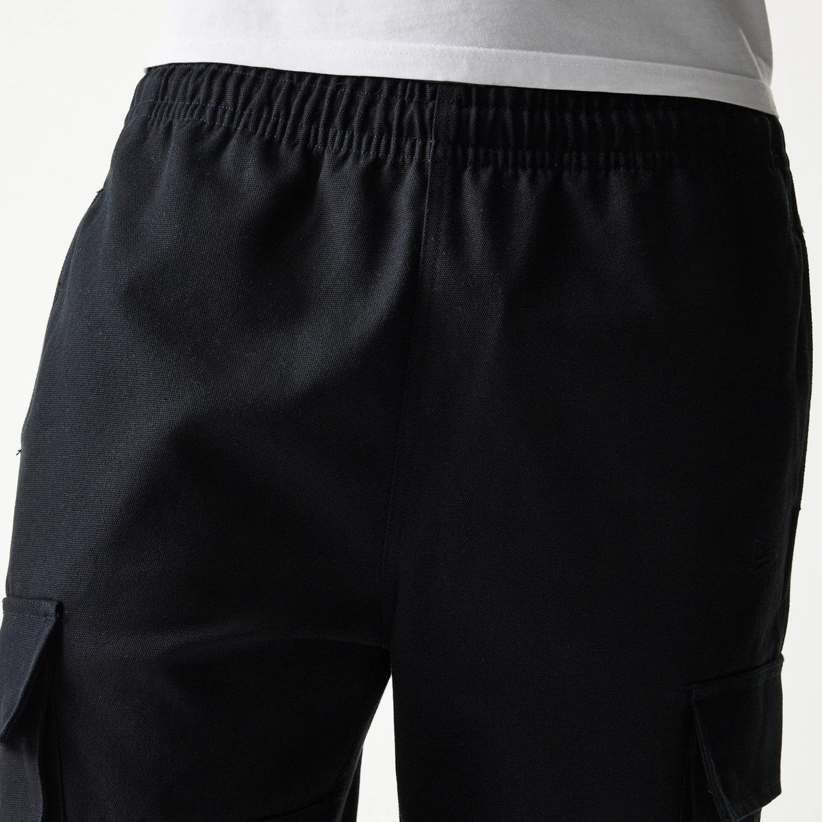 New Era Black Straight Leg Cargo Joggers-kentox