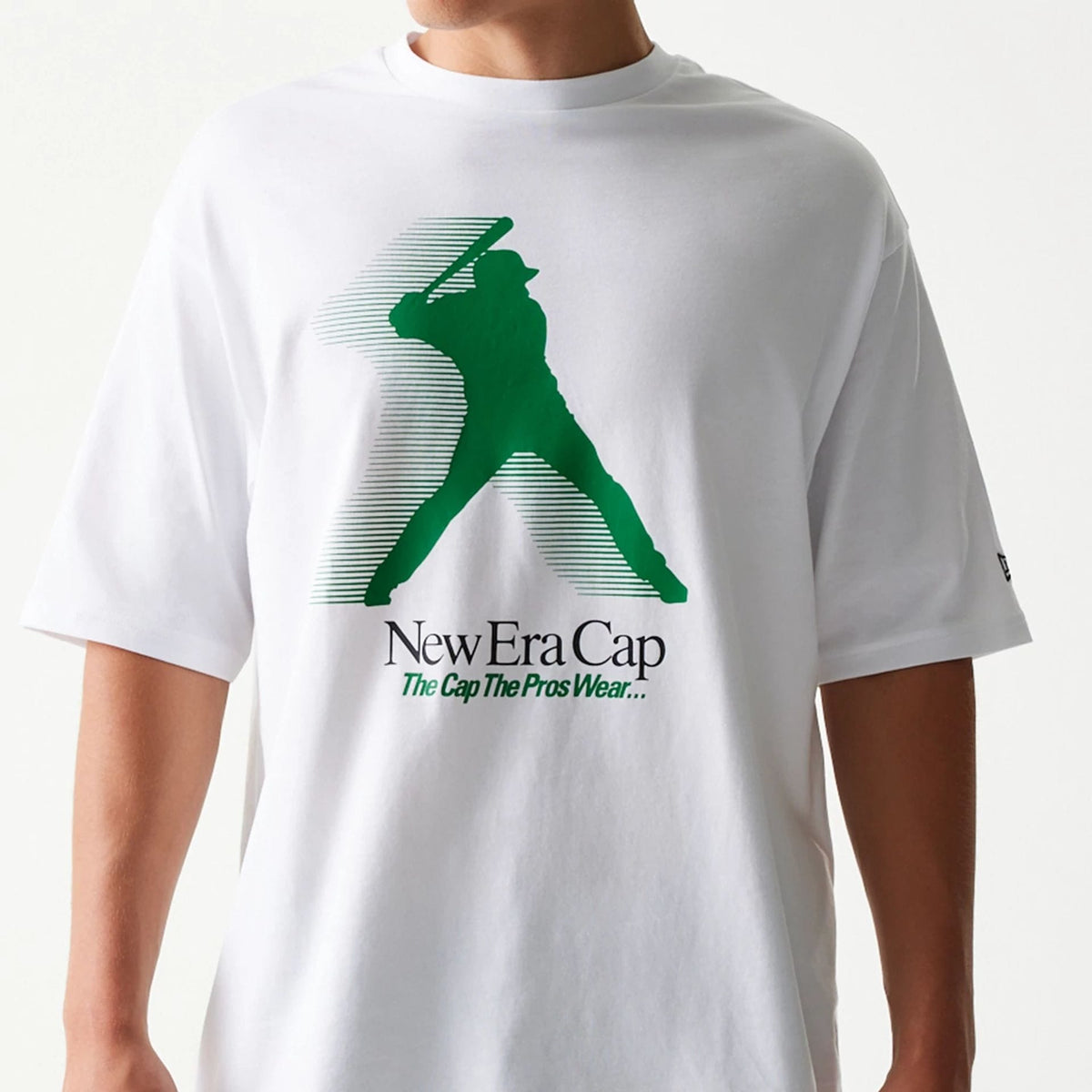 New Era Baseball Player Graphic White Oversized T-Shirt-kentox