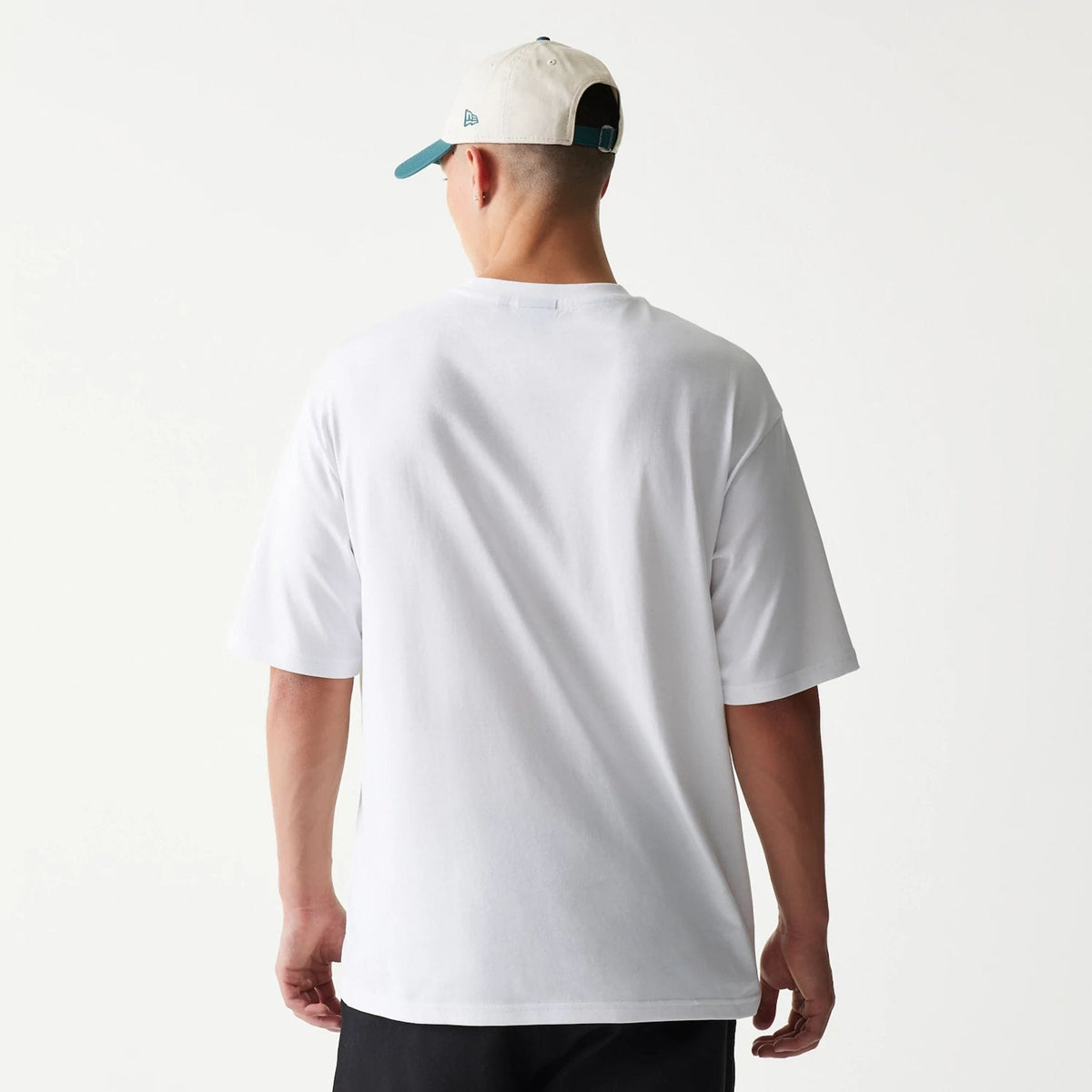 New Era Baseball Player Graphic White Oversized T-Shirt-kentox