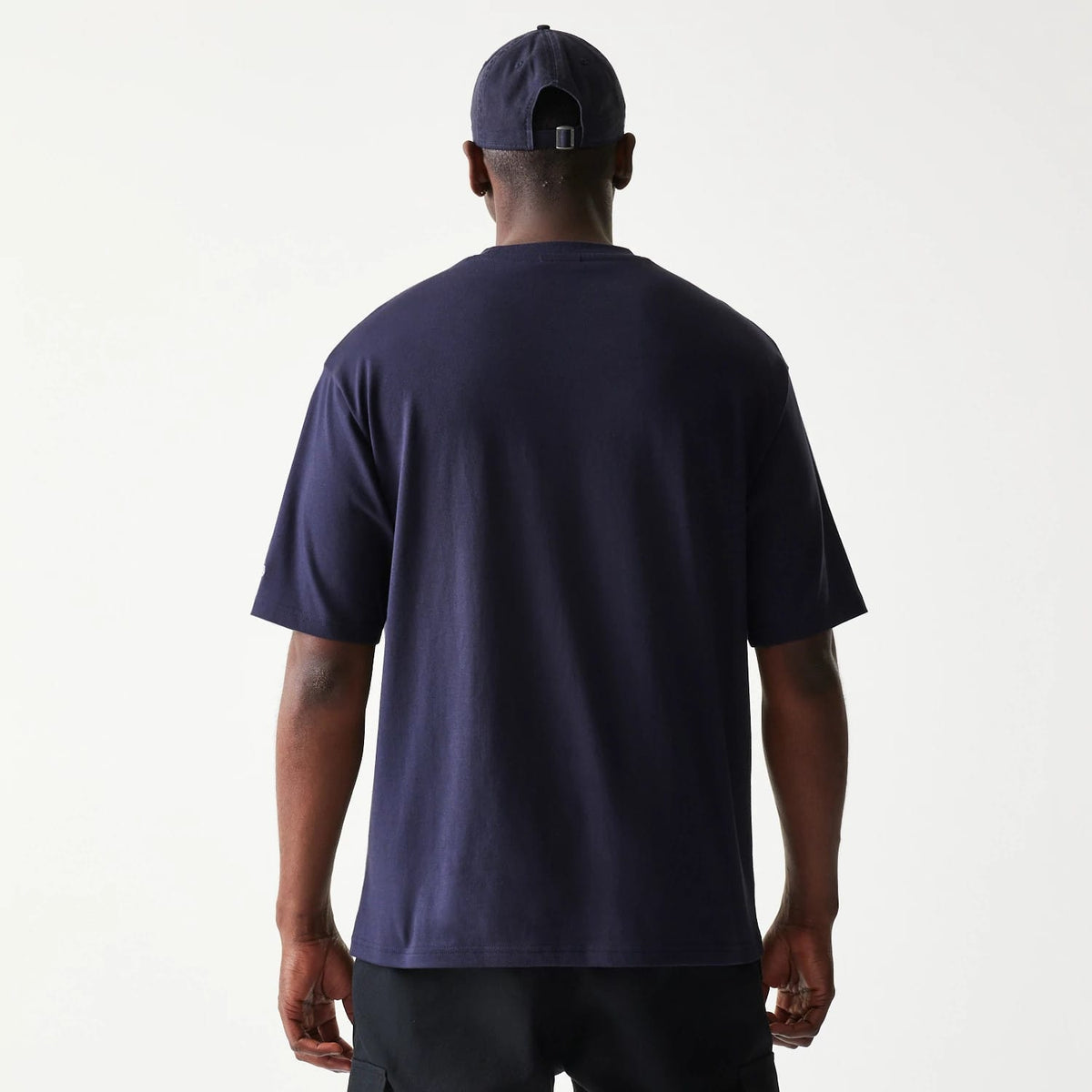 New Era Baseball Player Graphic Navy Oversized T-Shirt-kentox