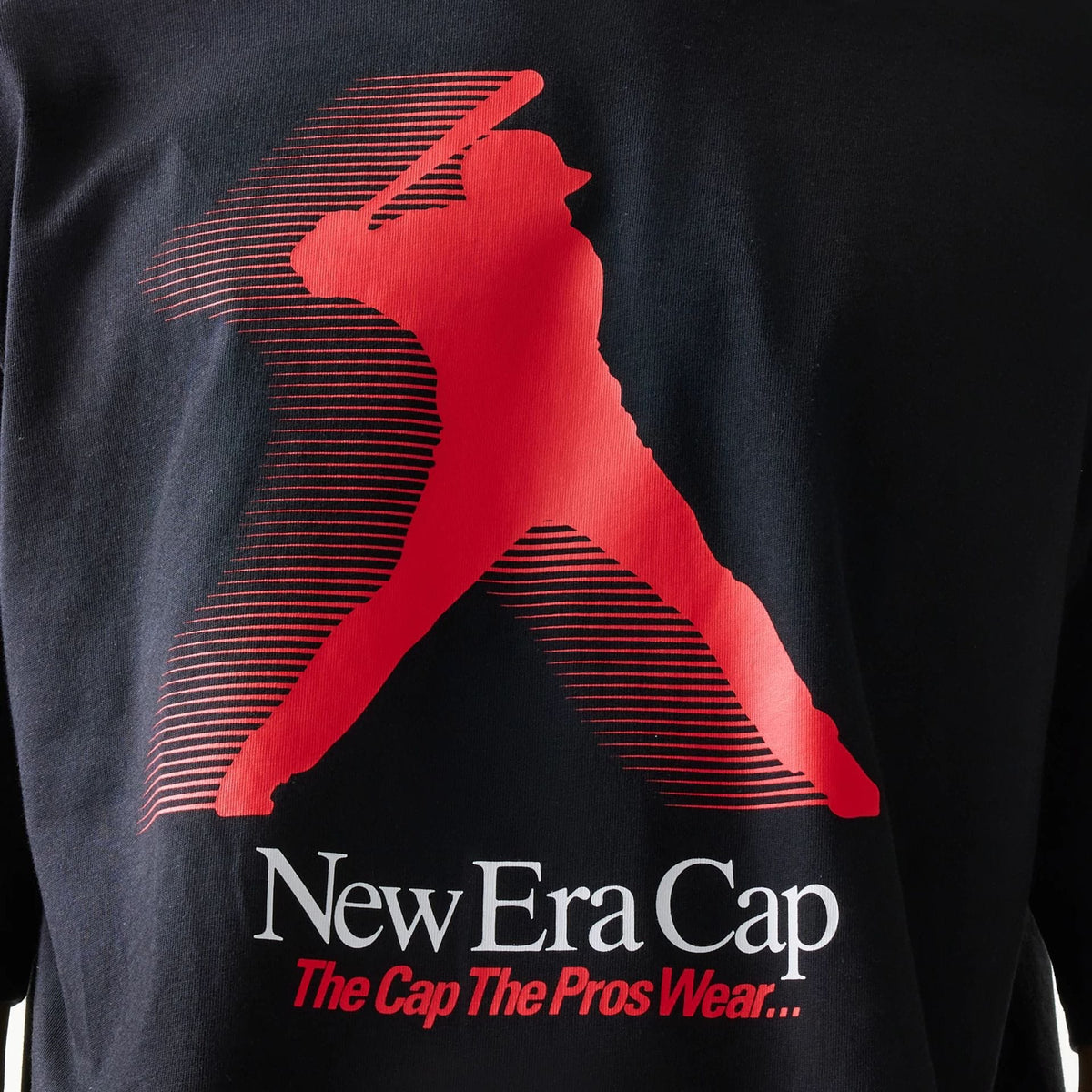 New Era Baseball Player Graphic Black Oversized T-Shirt-kentox