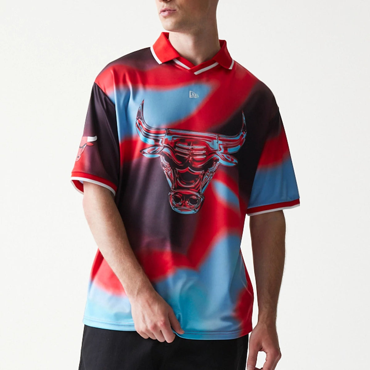 Chicago Bulls NBA All Over Print Red T-Shirt-kentox
