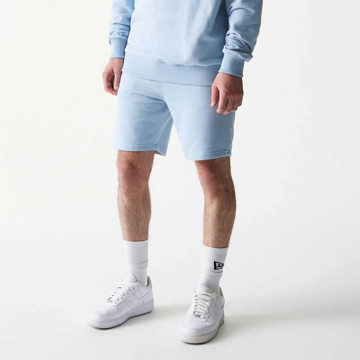 New York Yankees MLB League Essential Midi Pastel Blue Shorts-kentox