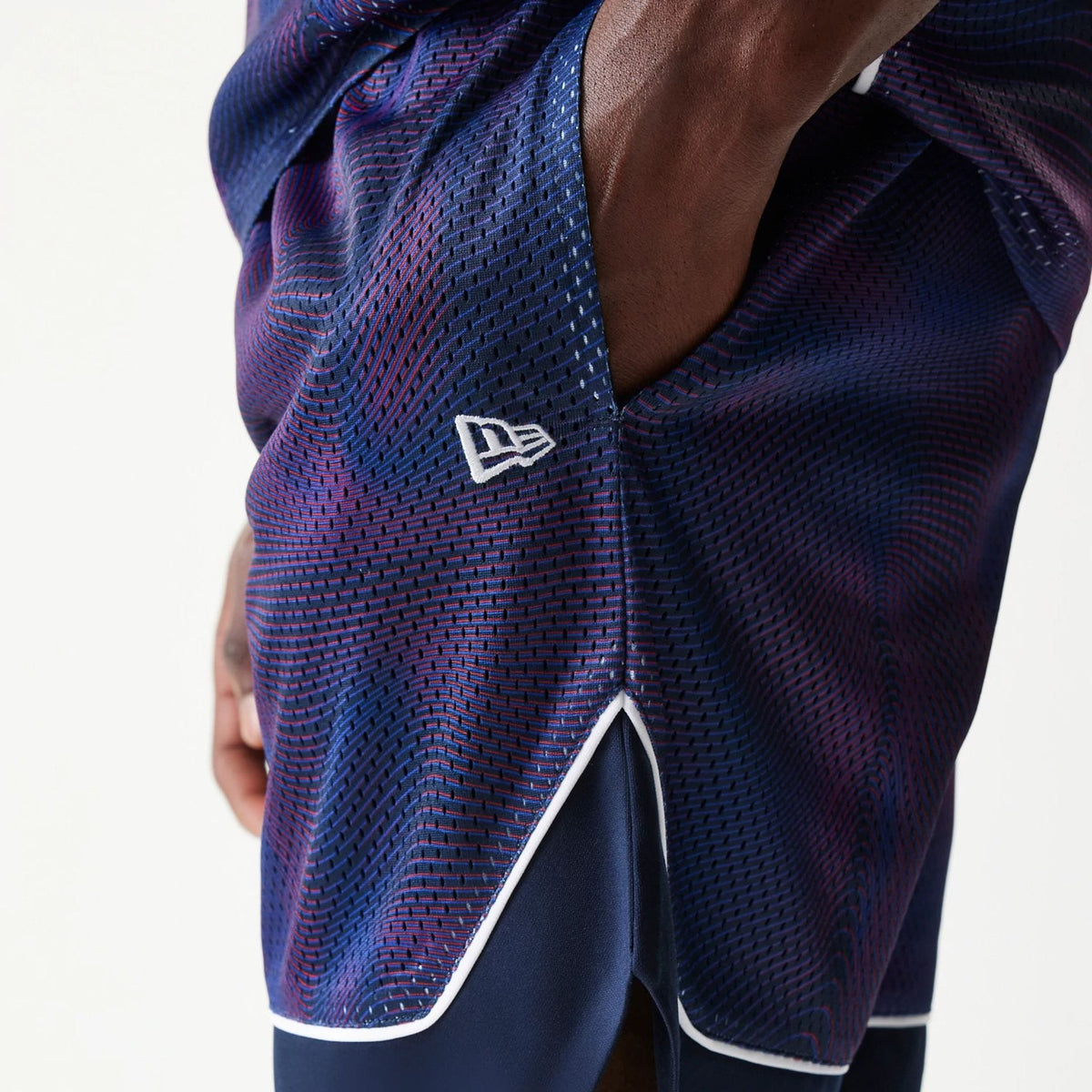 Red Bull Racing Dark Blue Oversized Mesh Shorts-kentox