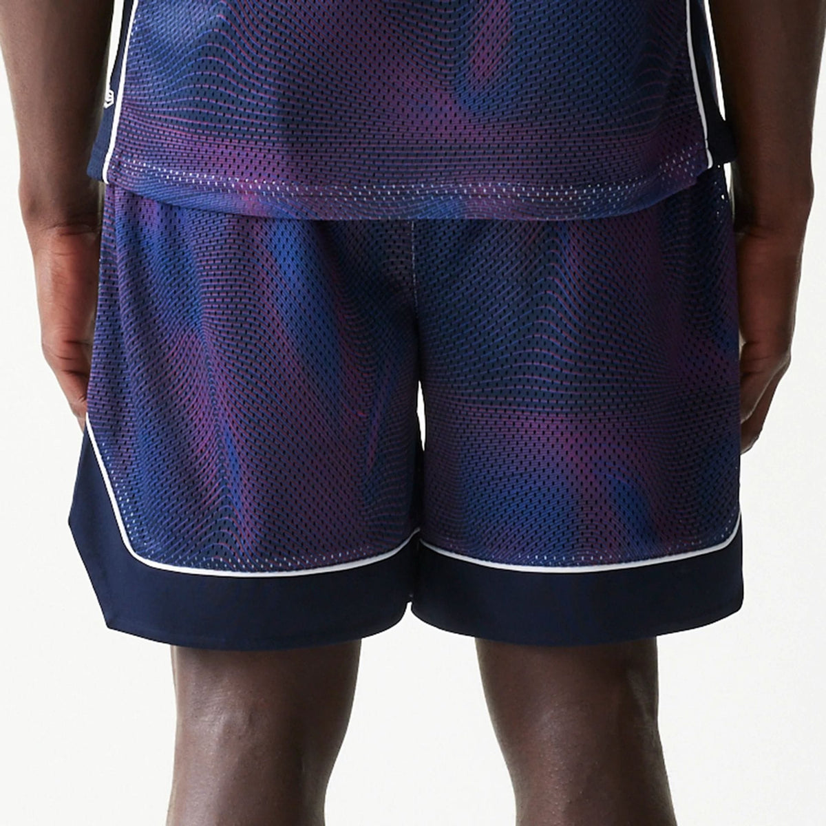 Red Bull Racing Dark Blue Oversized Mesh Shorts-kentox