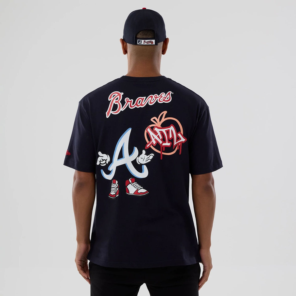 Atlanta Braves MLB Graphic Navy T-Shirt-kentox