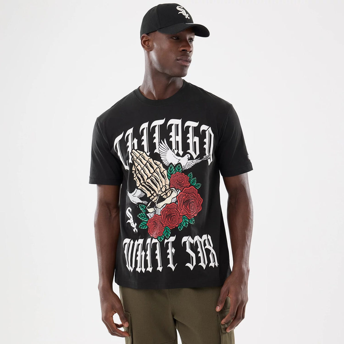 Chicago White Sox MLB Script Graphic Black T-Shirt-kentox