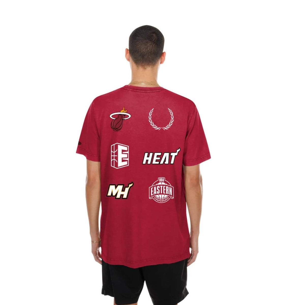 Miami Heat NBA Match Dark Red T-Shirt-kentox