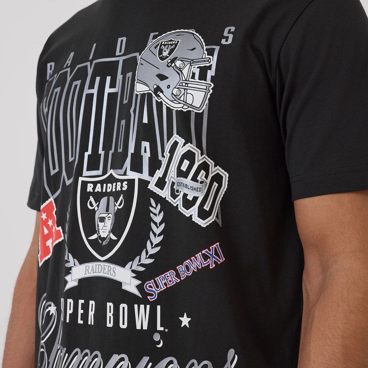 Las Vegas Raiders NFL Sport Classic Black T-Shirt-kentox