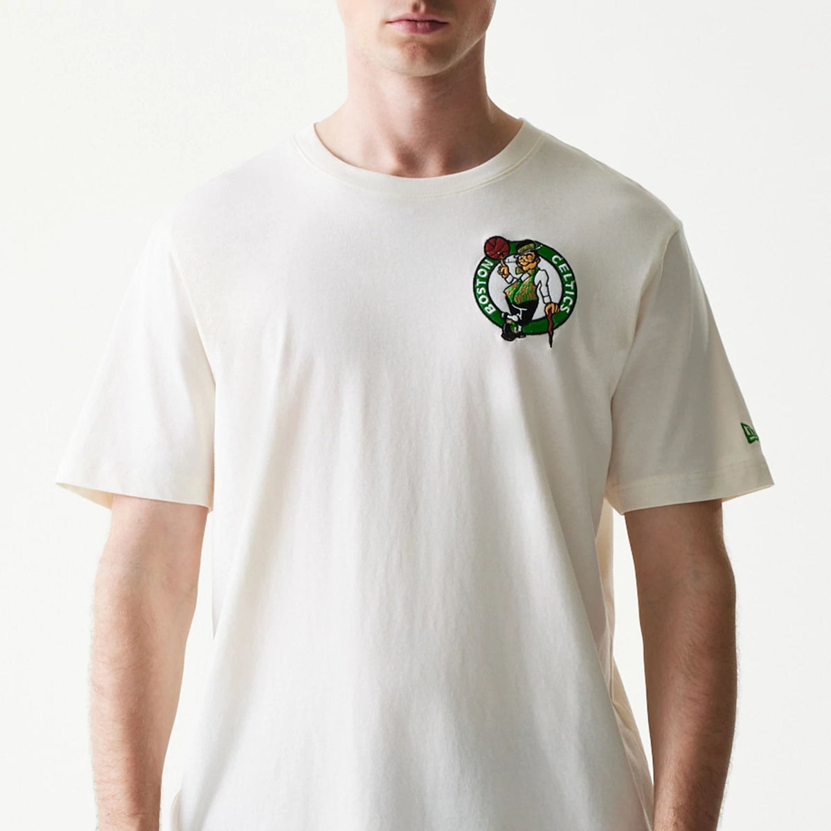 Boston Celtics NBA Hotdog Cream T-Shirt-kentox