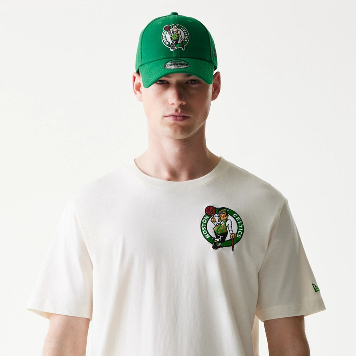 Boston Celtics NBA Hotdog Cream T-Shirt-kentox