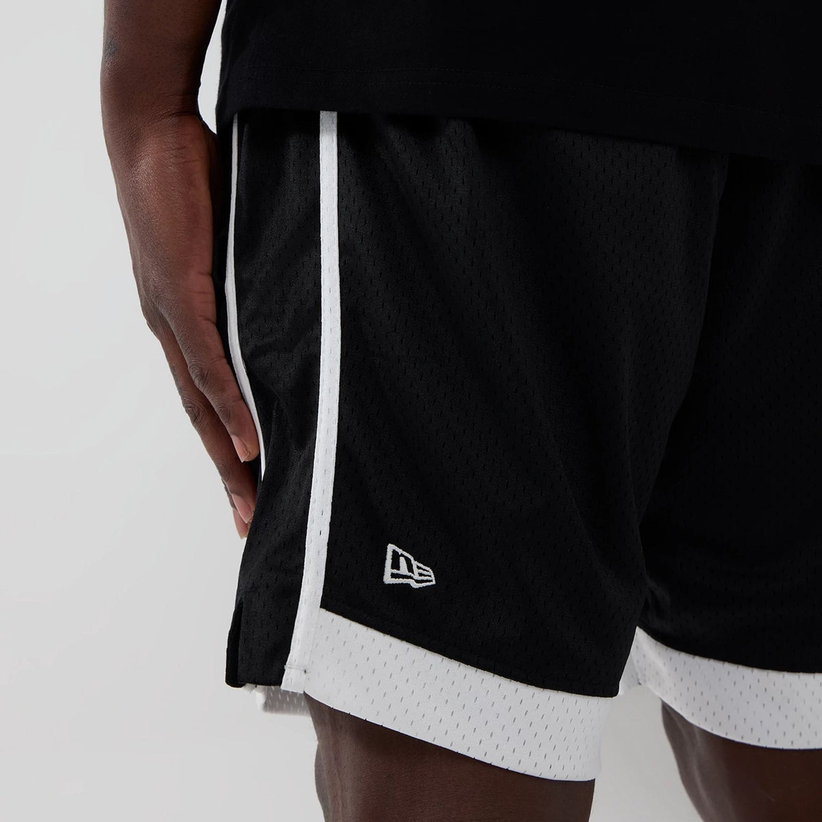 Chicago Bulls NBA Black Mesh Shorts-kentox