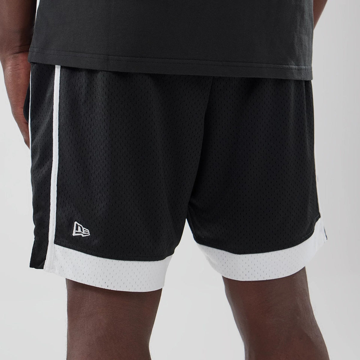 LA Dodgers MLB Black Mesh Shorts-kentox