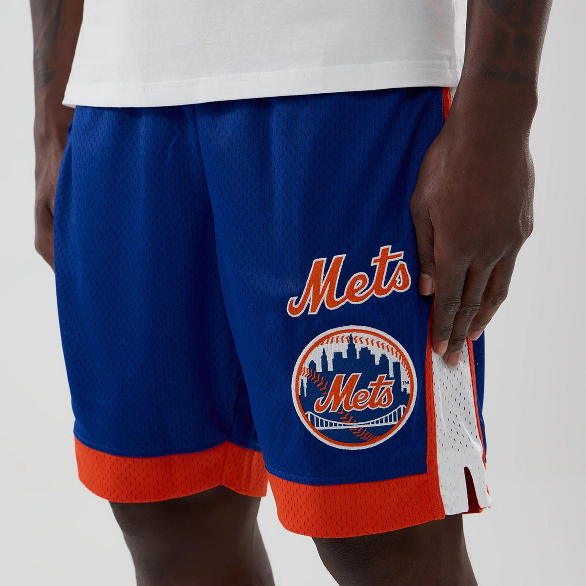New York Mets MLB Blue Mesh Shorts-kentox
