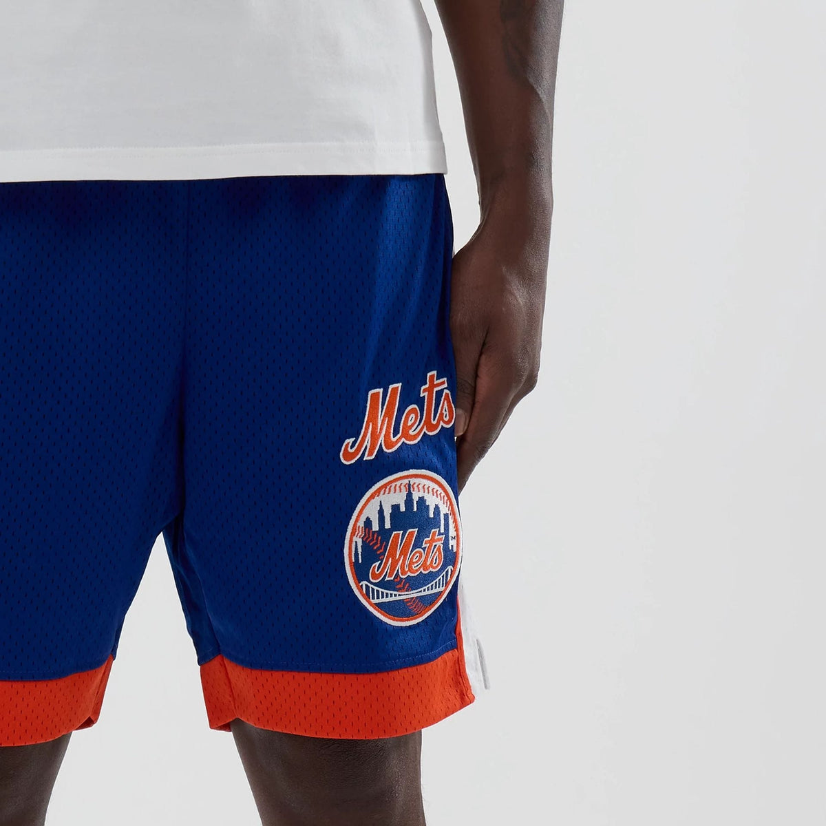 New York Mets MLB Blue Mesh Shorts-kentox