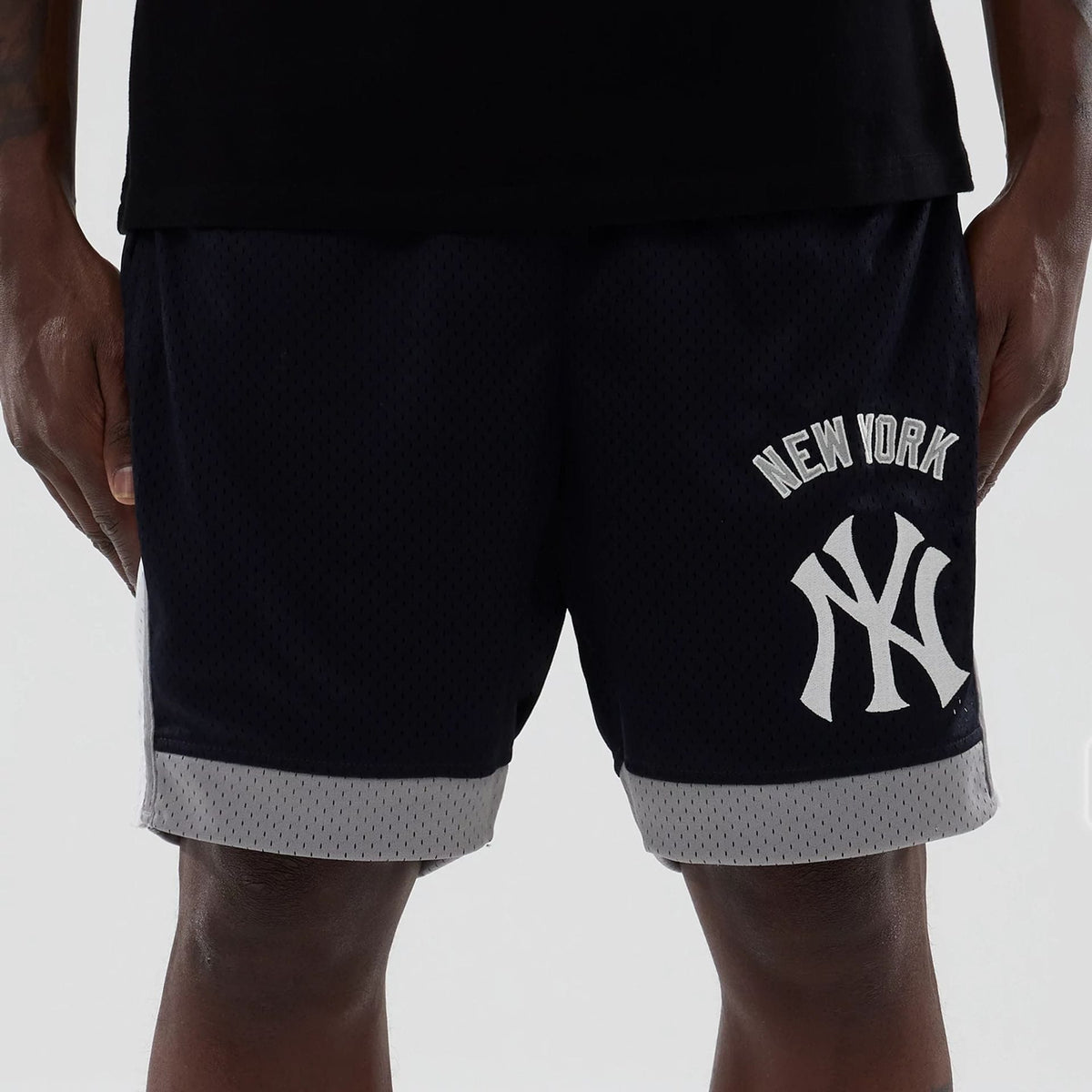 New York Yankees MLB Navy Mesh Shorts-kentox