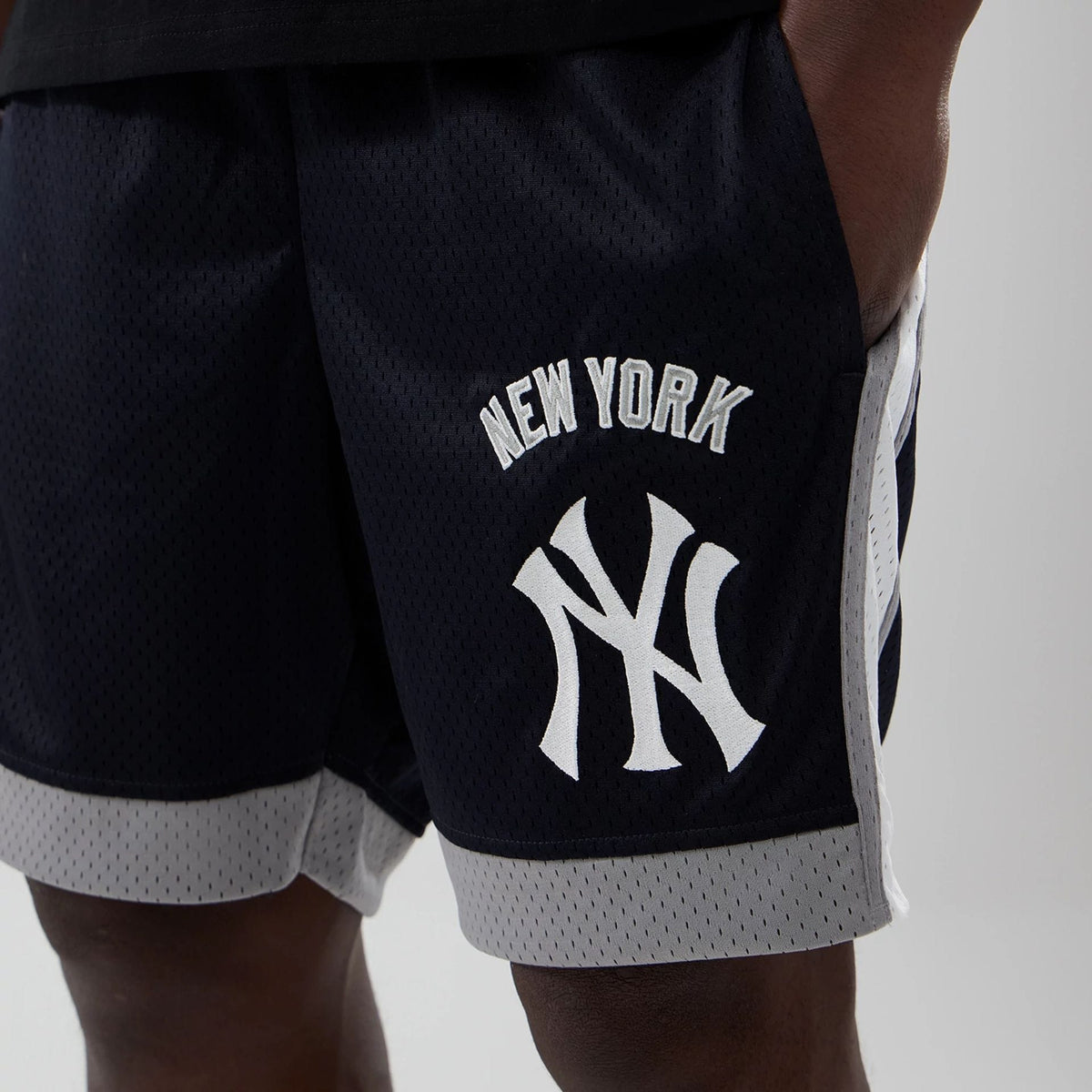 New York Yankees MLB Navy Mesh Shorts-kentox