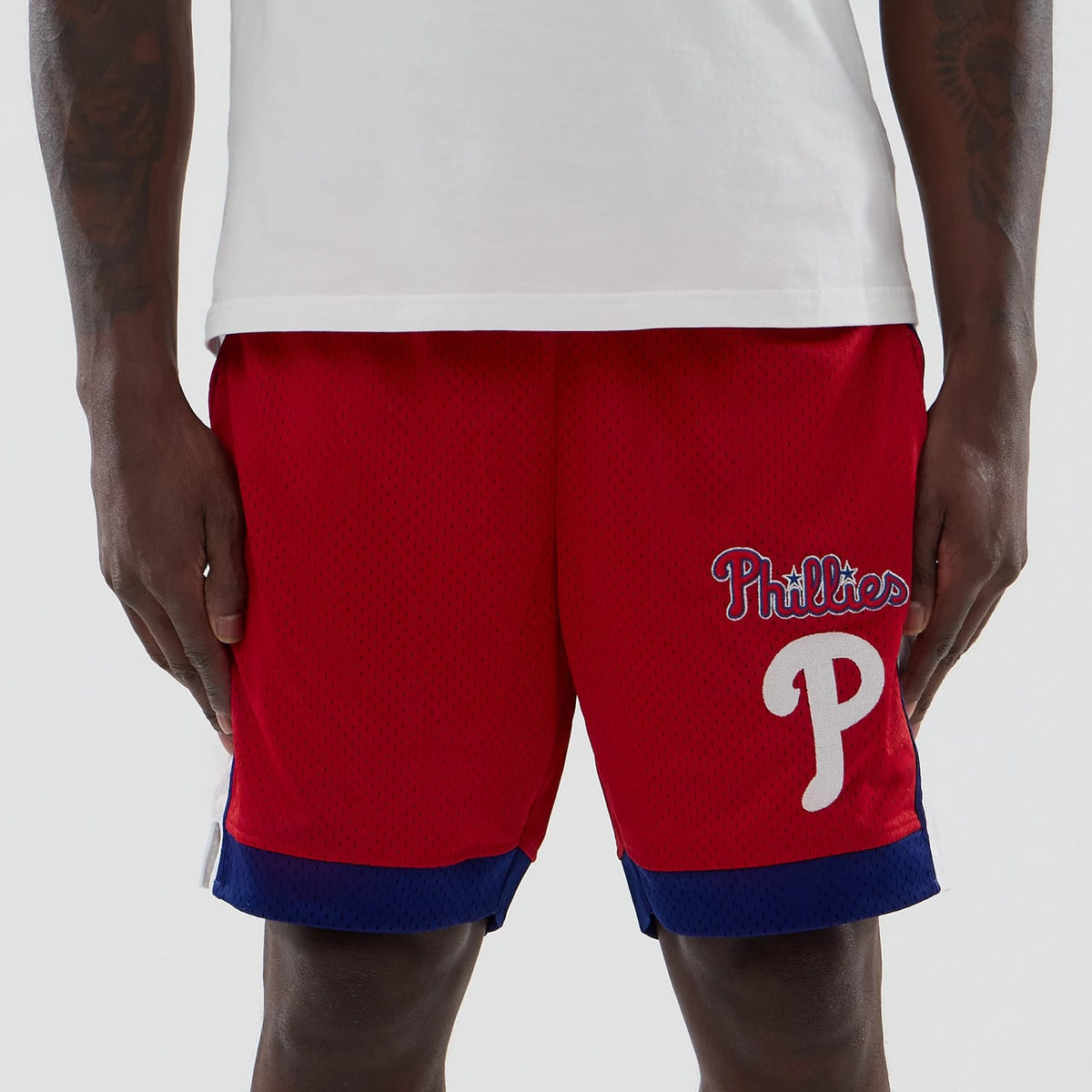 Philadelphia Phillies MLB Red Mesh Shorts-kentox