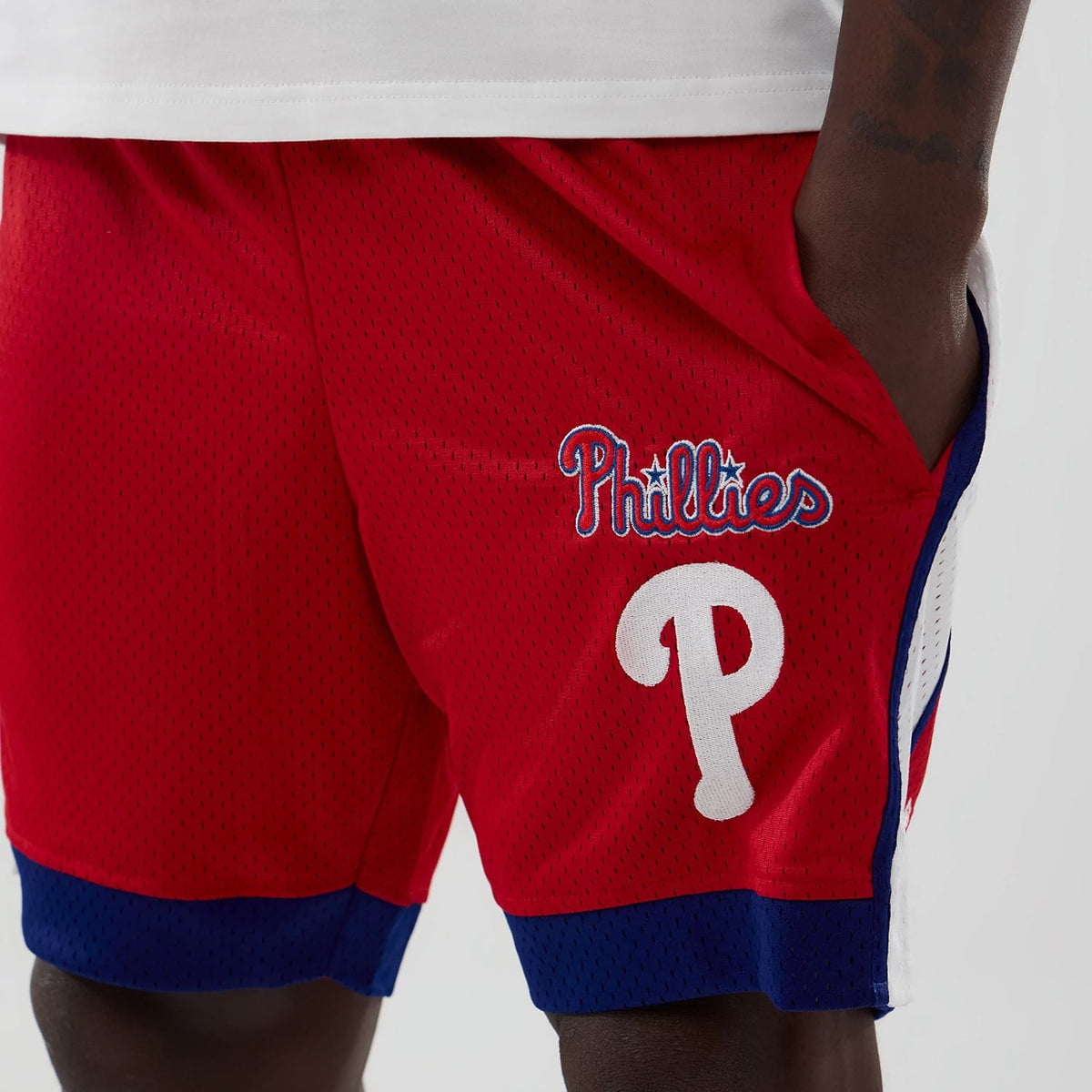 Philadelphia Phillies MLB Red Mesh Shorts-kentox