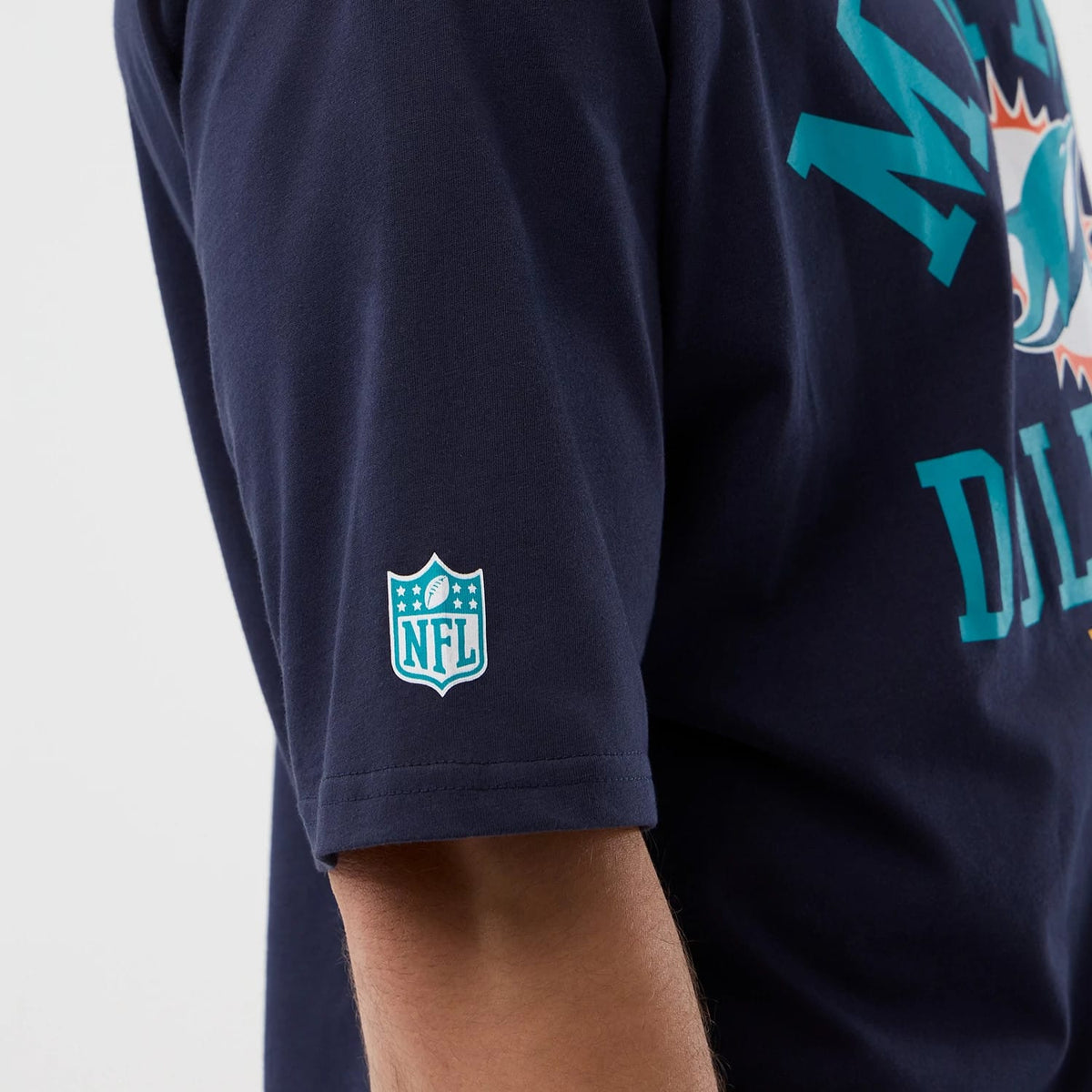 Miami Dolphins NFL International Series Games Navy Oversized T-Shirt-kentox