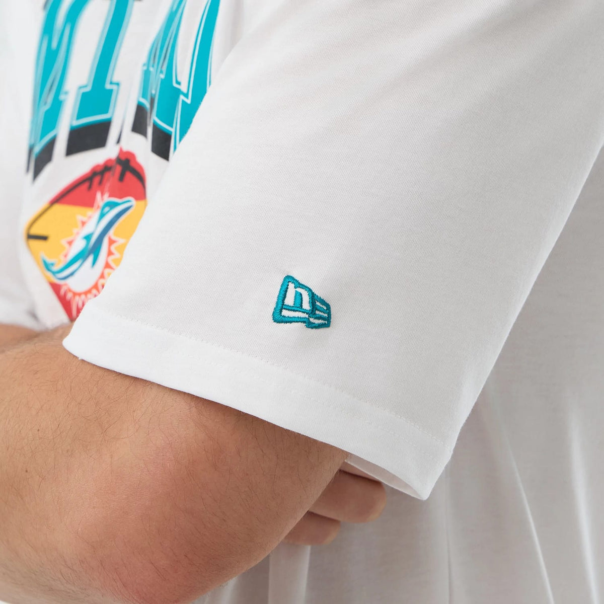 Miami Dolphins NFL International Series Games White Oversized T-Shirt-kentox