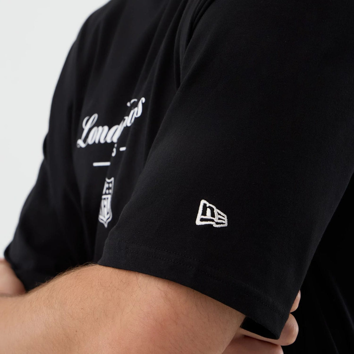London Games NFL International Series Games Black Oversized T-Shirt-kentox