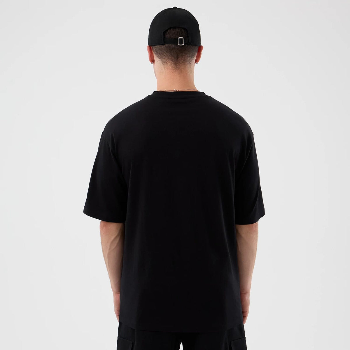 London Games NFL International Series Games Black Oversized T-Shirt-kentox