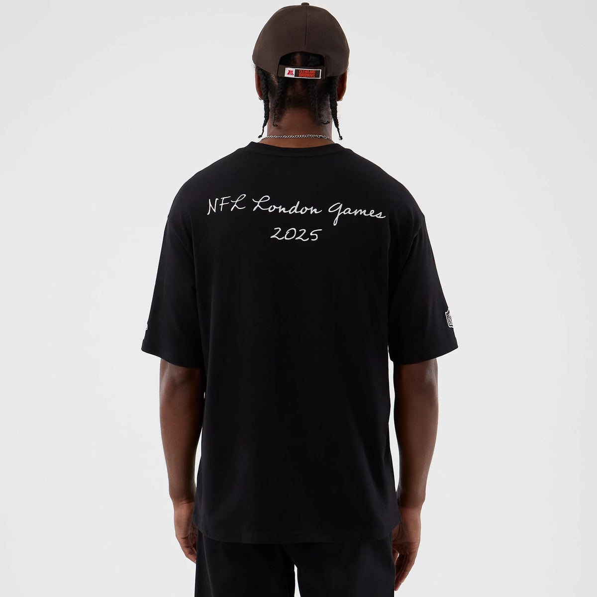 Cleveland Browns NFL International Series Games Black Oversized T-Shirt-kentox