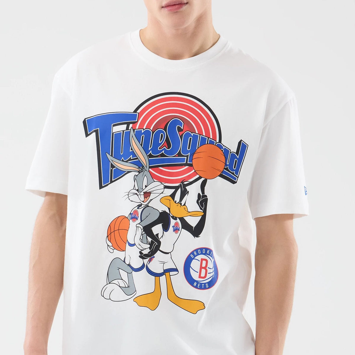 Brooklyn Nets Space Jam 2 X NBA White T-Shirt-kentox