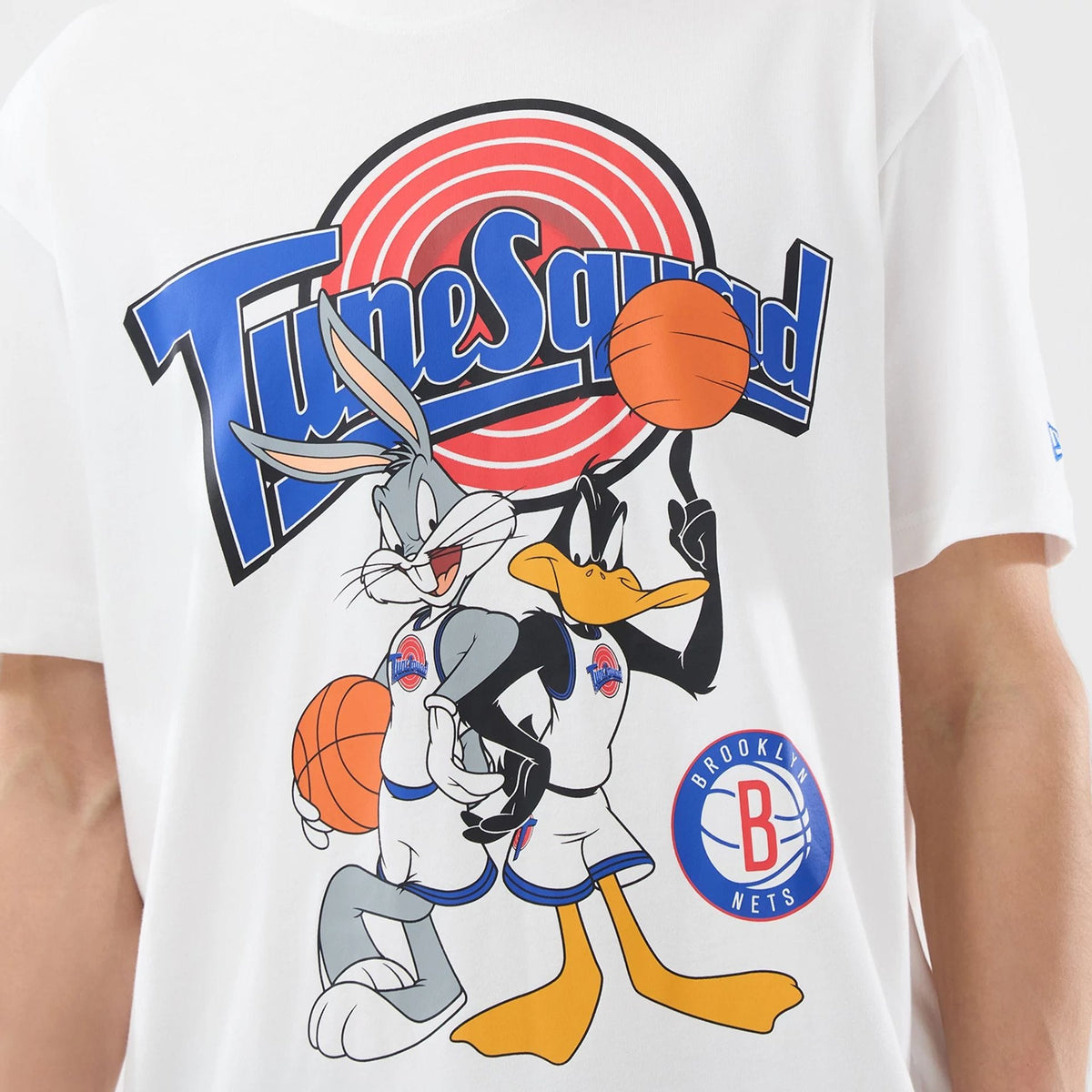 Brooklyn Nets Space Jam 2 X NBA White T-Shirt-kentox