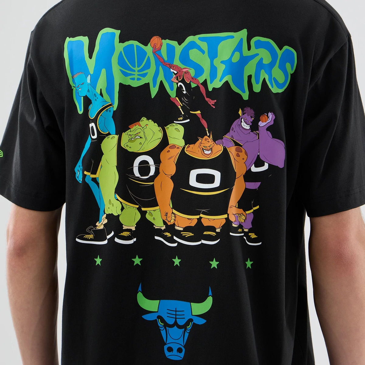 Chicago Bulls Space Jam 2 X NBA Black T-Shirt-kentox