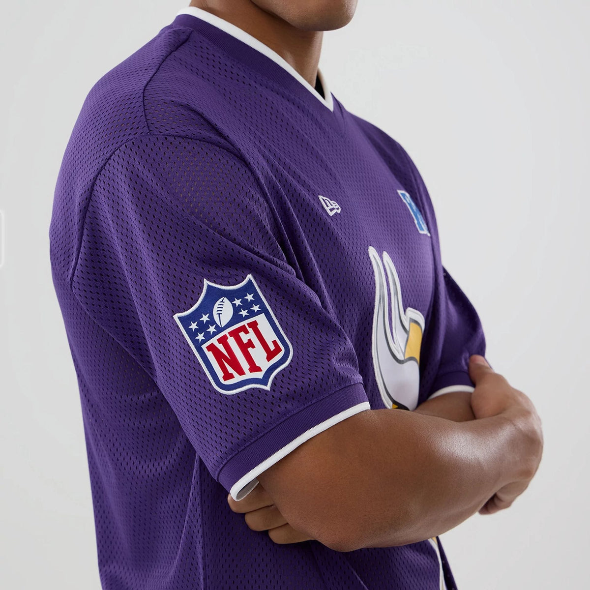 Minnesota Vikings NFL Mesh Purple Oversized T-Shirt-kentox