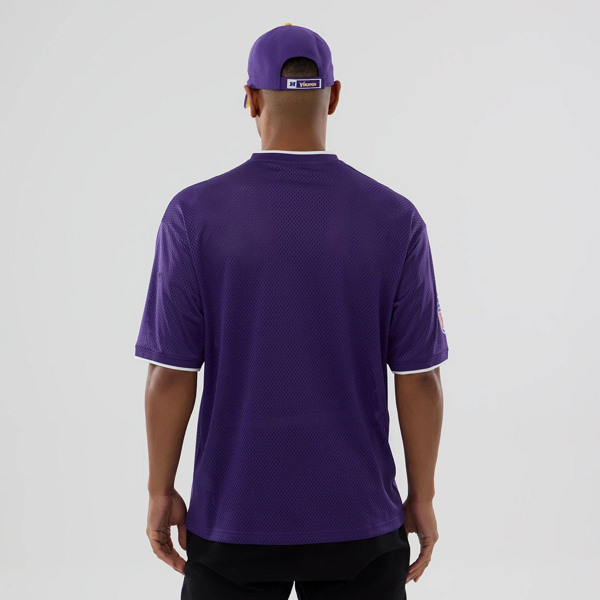 Minnesota Vikings NFL Mesh Purple Oversized T-Shirt-kentox