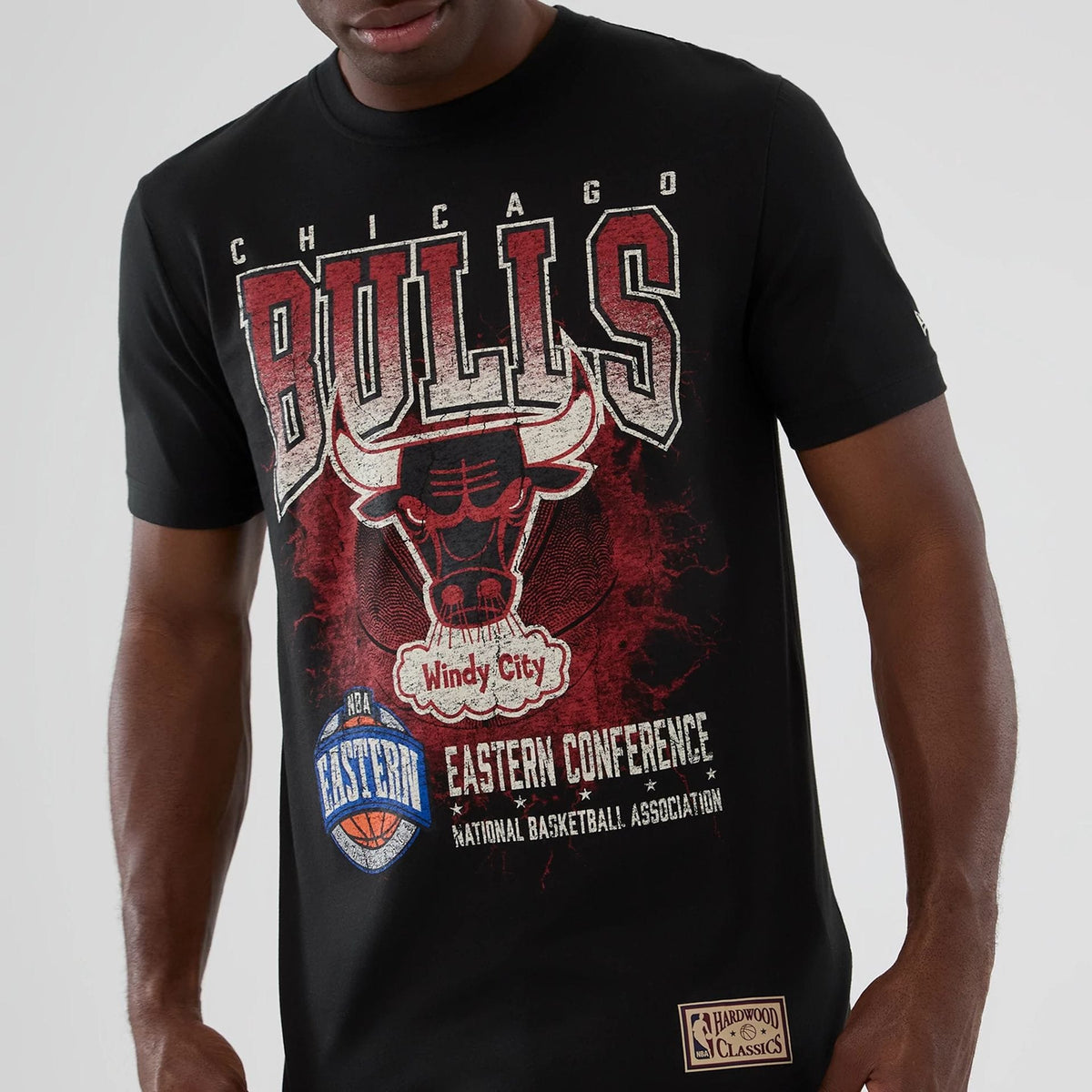 Chicago Bulls NBA Hardwood Classic Black T-Shirt-kentox