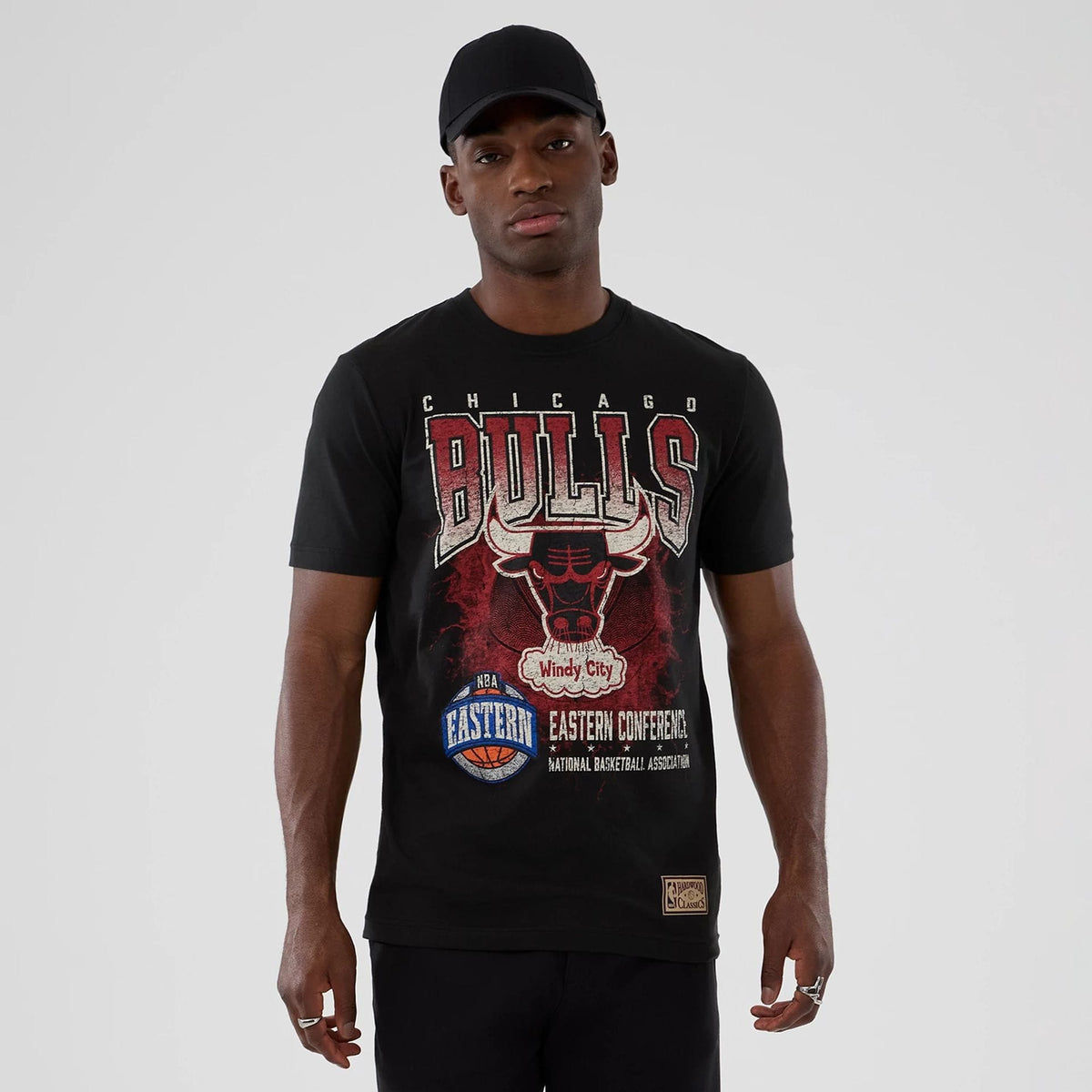 Chicago Bulls NBA Hardwood Classic Black T-Shirt-kentox