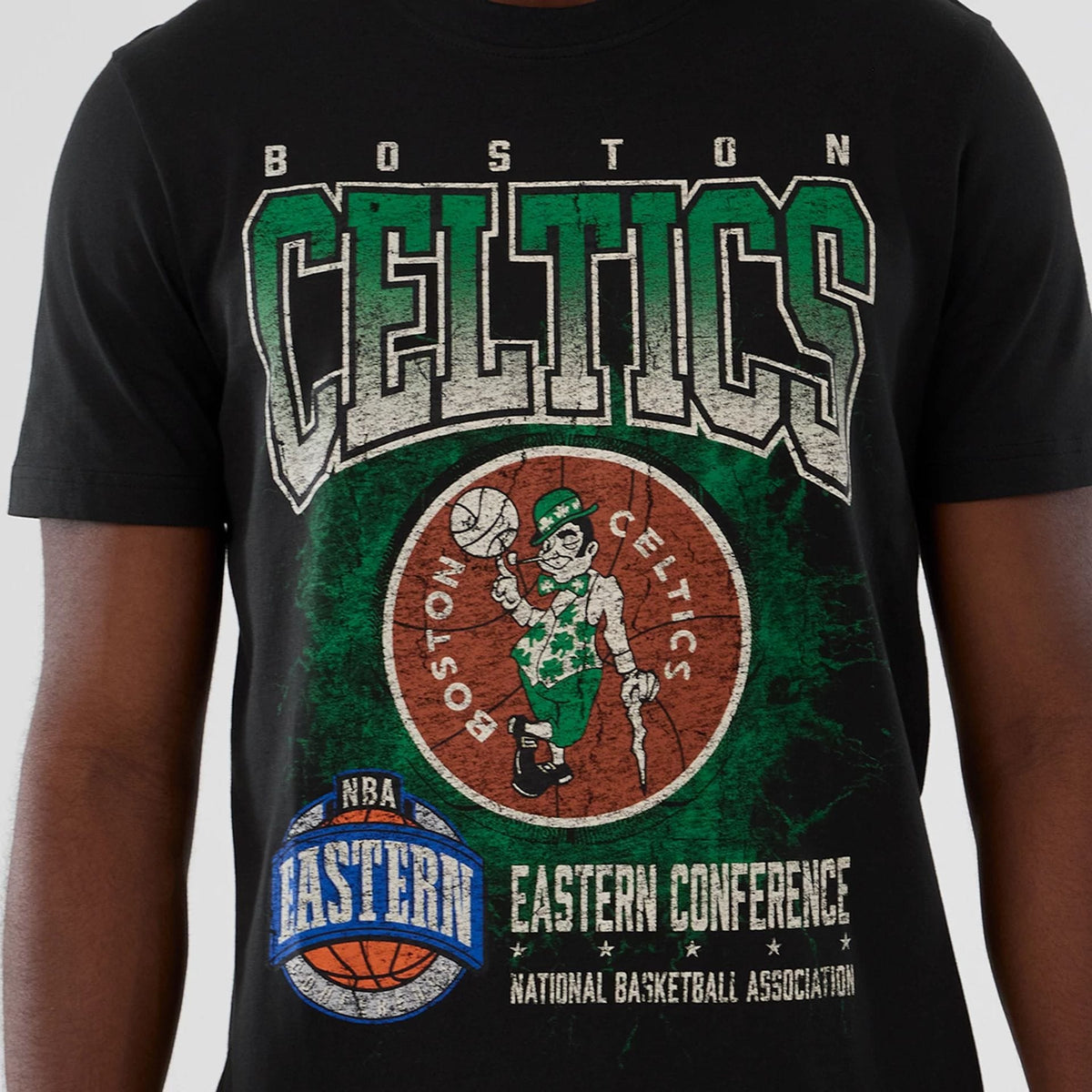 Boston Celtics NBA Hardwood Classic Black T-Shirt-kentox