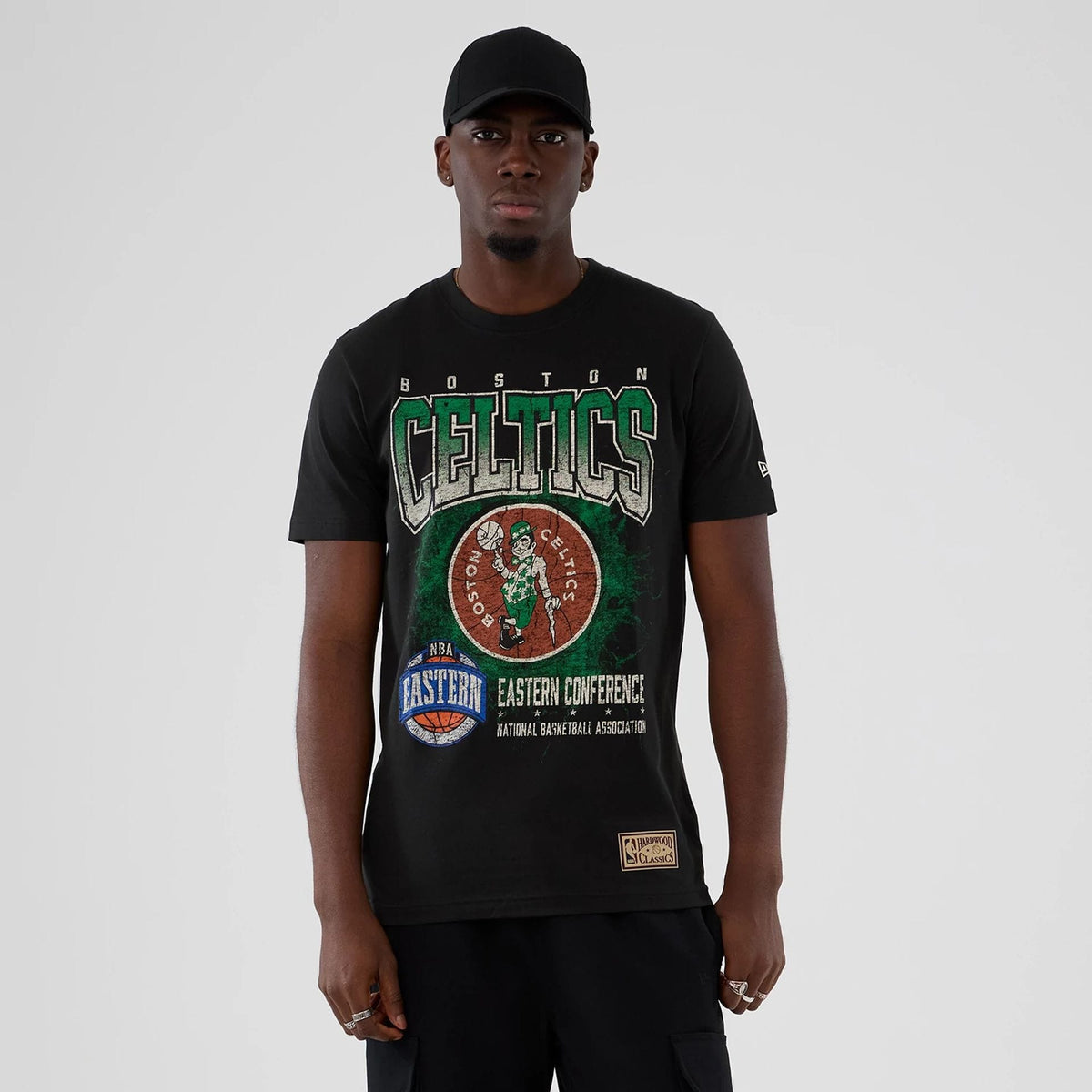 Boston Celtics NBA Hardwood Classic Black T-Shirt-kentox