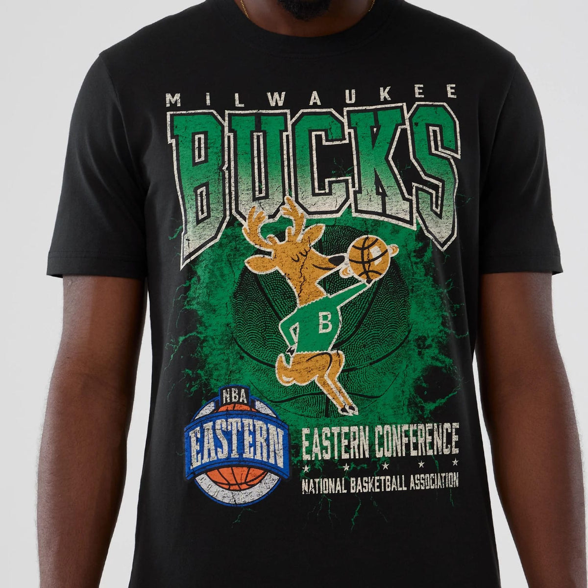 Milwaukee Bucks NBA Hardwood Classic Black T-Shirt-kentox