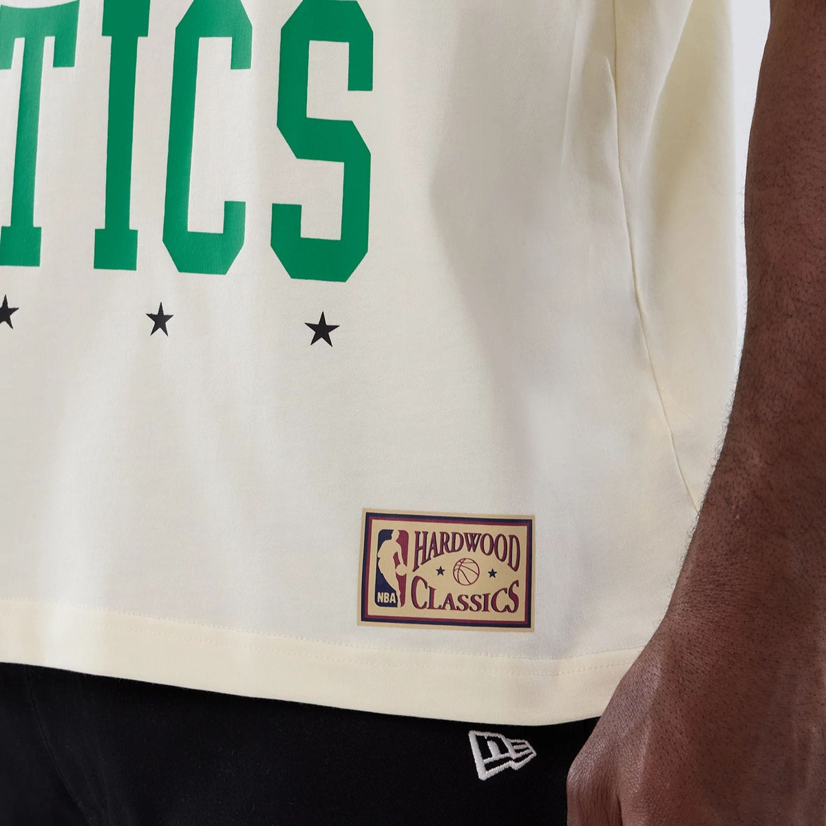 Boston Celtics NBA Hardwood Classic Cream T-Shirt-kentox