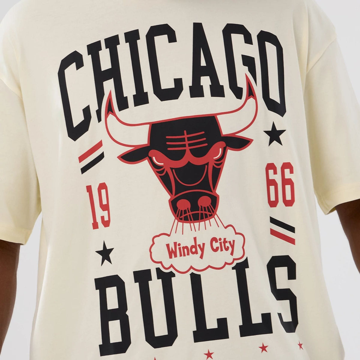 Chicago Bulls NBA Hardwood Classic Cream T-Shirt-kentox