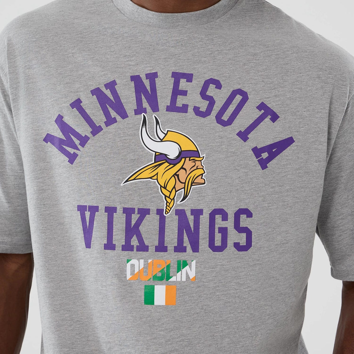 Minnesota Vikings NFL International Series Games 2025 Grey Oversized T-Shirt-kentox