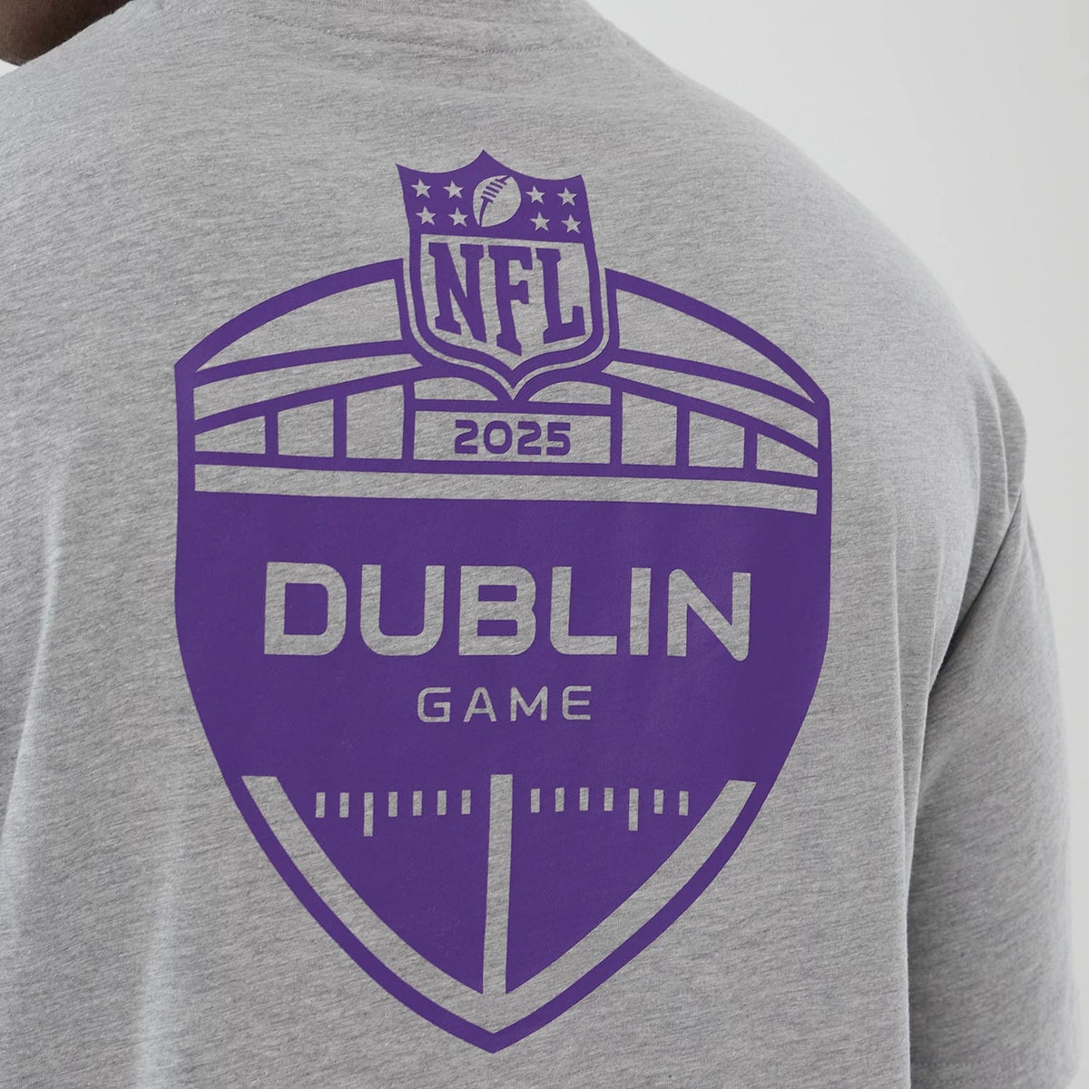Minnesota Vikings NFL International Series Games 2025 Grey Oversized T-Shirt-kentox