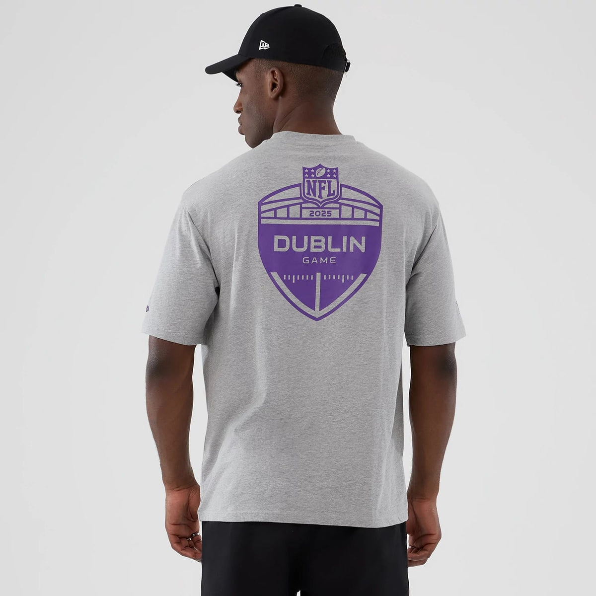 Minnesota Vikings NFL International Series Games 2025 Grey Oversized T-Shirt-kentox