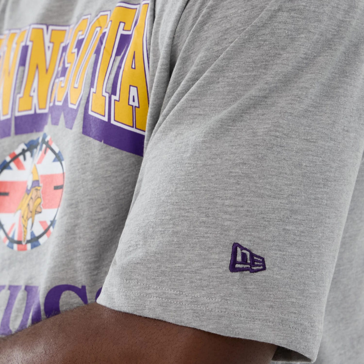 Minnesota Vikings NFL International Series Games 2025 Grey Oversized T-Shirt-kentox