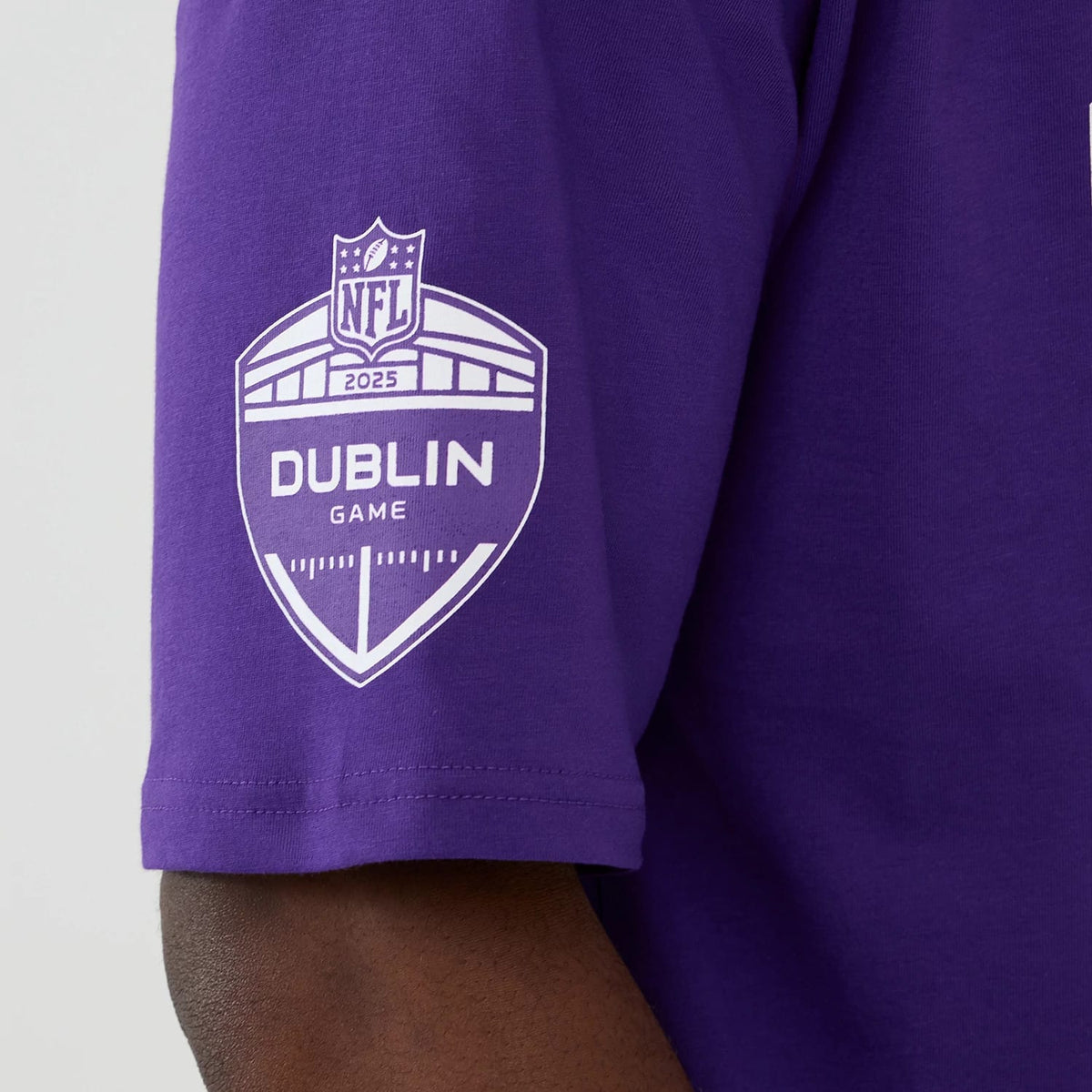 Minnesota Vikings NFL International Series Games 2025 Purple Oversized T-Shirt-kentox