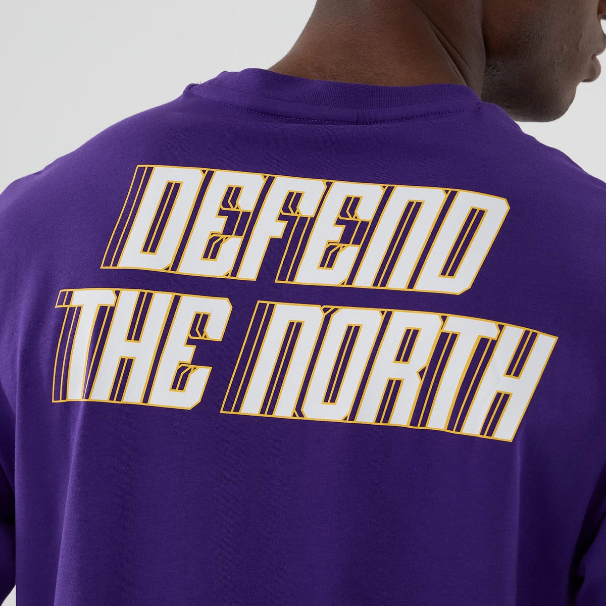 Minnesota Vikings NFL International Series Games 2025 Purple Oversized T-Shirt-kentox